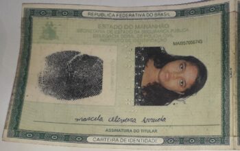 RG e carteirinha perdidos: Marcela Oliveira Arruda
