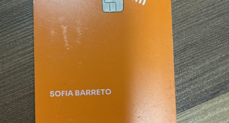 Cartão inter Sofia Barreto