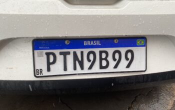 Placa de carro perdida PTN9B99